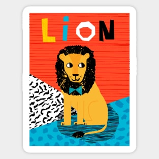 L is for Lion Sticker